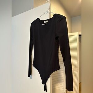 Black Babaton Contour long sleeve bodysuit. Barely worn. Great condition size M